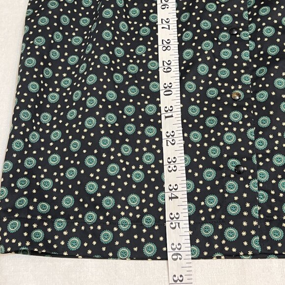 Vintage SANTA FE Floral Dress Women’s Size 4 90s Retro Bodycon Black Garden Prin - Picture 11 of 11